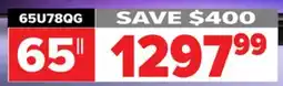 2001 Audio Video 65U78QG Hisense 65 MINI-LED 165HZ 3000 NIT offer