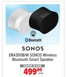 2001 Audio Video ERA300B/W SONOS Wireless Bluetooth Smart Speaker offer