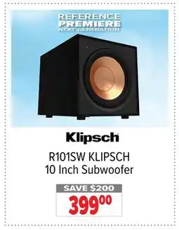 2001 Audio Video KLIPSCH R101SW 10 Inch Subwoofer offer
