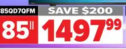 2001 Audio Video 85QD7QFM - HISENSE 85 MINI-LED 144HZ 600 NIT offer