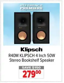 2001 Audio Video R40M KLIPSCH 4 Inch 50W Stereo Bookshelf Speaker offer
