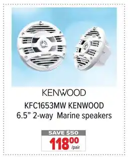 2001 Audio Video KENWOOD KFC1653MW 6.5 2-way Marine speakers offer