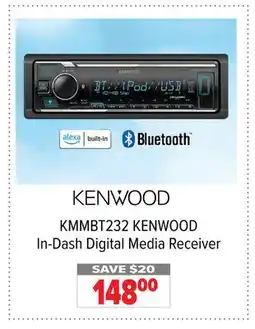 2001 Audio Video KMMBT232 KENWOOD In-Dash Digital Media Receiver offer