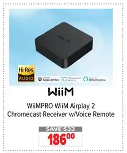2001 Audio Video WiiMPRO WiiM Airplay 2 Chromecast Receiver w/Voice Remote offer