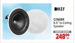 2001 Audio Video KEF Ci160ER 6.5 In-Ceiling Speaker offer