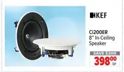 2001 Audio Video KEF Ci200ER 8 In-Ceiling Speaker offer