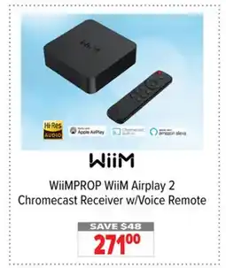 2001 Audio Video WiiMPROP WiiM Airplay 2 Chromecast Receiver w/Voice Remote offer