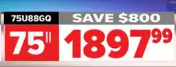 2001 Audio Video 75U88GQ Hisense Mini LED Pro offer