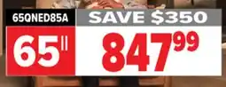 2001 Audio Video 65QNED85A LG 65 TV 4K QUANTUM DOT 120Hz offer