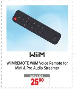 2001 Audio Video WIIMREMOT WiiM Voice Remote for Mini & Pro Audio Streamer offer