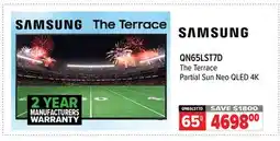 2001 Audio Video SAMSUNG QN65LST7D The Terrace Partial Sun Neo QLED 4K 65 offer