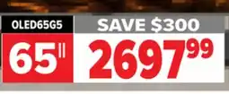 2001 Audio Video LG OLED65G5WUA - 65 OLED ALP11 GALLERY 4K WALL offer