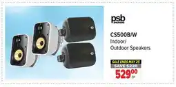 2001 Audio Video PSB CS500B/W Indoor/ Outdoor Speakers offer