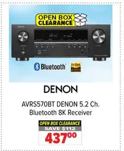 2001 Audio Video AVRS570BT DENON 5.2 Ch. Bluetooth 8K Receiver offer