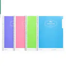 Staples Hilroy 1 Subject Poly Cover Notebook with Pocket, 10-1/2 H x 8 W - Assorted Colours offer