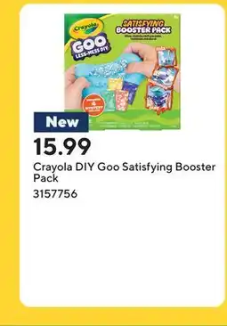 Staples Crayola DIY Goo Satisfying Booster Pack offer