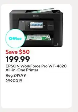 Staples EPSON WorkForce Pro WF-4820 All-in-One Printer offer