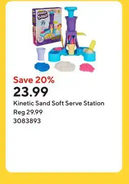 Staples Kinetic Sand Soft Serve Station offer