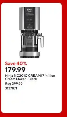 Staples Ninja NC301C CREAMi 7 in 1 Ice Cream Maker - Black offer