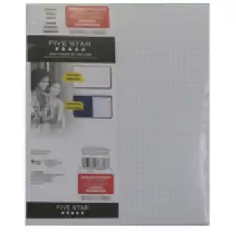 Staples Five Star Refill Paper, Quad Ruled, 4:1, Heavyweight, 100 Sheets offer