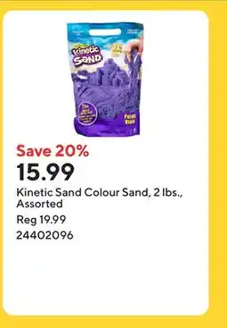 Staples Kinetic Sand Colour Sand, 2 lbs., Assorted offer
