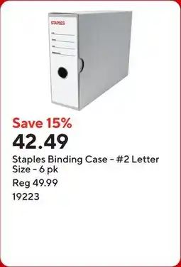 Staples Staples Binding Case - #2 Letter Size offer