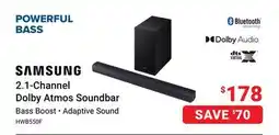 Visions Electronics SAMSUNG 2.1-Channel Dolby Atmos Soundbar offer