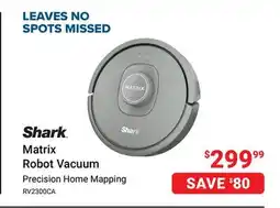 Visions Electronics Shark Precision Home Mapping Matrix Robot Vacuum offer