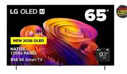 Visions Electronics LG NATIVE 120Hz PANEL B6E 4K SMART TV 65 offer