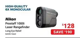 Visions Electronics Nikon Prostaff 1000i Laser Rangefinder offer