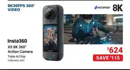 Visions Electronics Insta 360 X5 8K 360° Action Camera offer