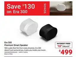 Visions Electronics Sonos Era 300 Premium Smart Speaker offer