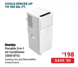 Visions Electronics Cooling, Fan, and Dehumidifier Portable 3-in-1 Air Conditioner (5000 BTU) offer
