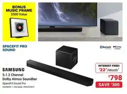 Visions Electronics SAMSUNG 5.1.2 Channel Dolby Atmos Soundbar offer
