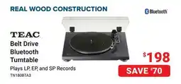 Visions Electronics Teac Belt Drive Bluetooth Turntable offer