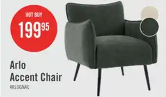 The Brick Arlo 29.5 Linen-Look Fabric Accent Chair – Green offer