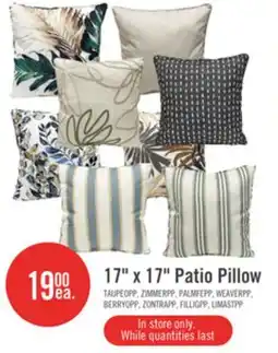 The Brick 17 x 17 Patio Pillow offer