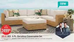 The Brick Scott Living Barcelona 4-Piece Patio Set offer