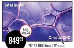 The Brick SAMSUNG 70 U8000H Crystal UHD 4K Smart Tizen TV (UN70U8000HFXZC) – 2026 Model offer