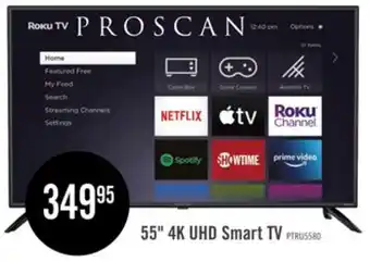 The Brick Proscan 55 LED 4K UHD Smart Roku TV (PTRU5580) offer