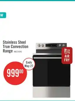 The Brick Hisense 30 5.8 Cu. Ft. 5-Element Electric Range with True Convection - Stainless Steel - HBE3502CAS offer