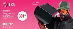 The Brick LG xboom Stage 301 by will.i.am IPX4 Water-Resistant Portable Bluetooth Speaker (STAGE301.ACANLBK) offer