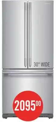 The Brick KitchenAid 20 Cu. Ft. 30 French Door Refrigerator - PrintShield Stainless Steel - KRFF330SPS offer