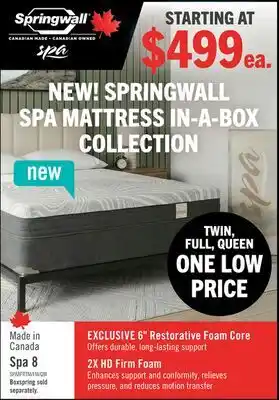 The Brick Springwall Spa 8 Firm Smooth Top Twin Mattress in a Box offer