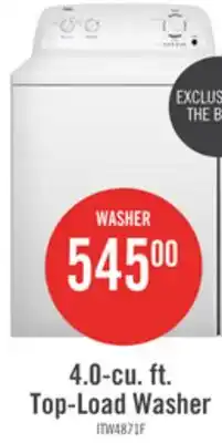 The Brick Inglis 4.0 Cu. Ft. Top-Load Washer and 6.5 Cu. Ft. Electric Dryer – White offer