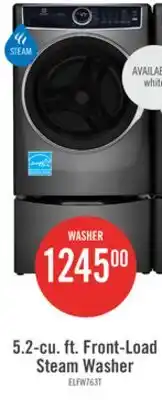 The Brick Electrolux 5.2 Cu. Ft. Front-Load High-Efficiency Steam Washer - Titanium - Stackable - ELFW7637AT offer