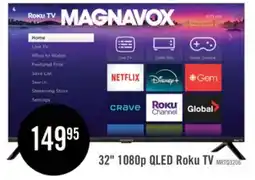 The Brick MAGNAVOX 32 MRTQ QLED Quantum Dot FHD Smart Roku TV (MRTQ3206) offer