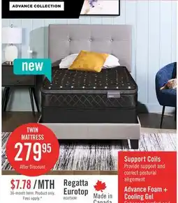 The Brick Springwall Advance Regatta Eurotop Medium Twin Mattress offer