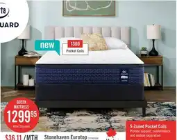 The Brick Serta Vanguard Stonehaven Eurotop Firm Queen Mattress offer