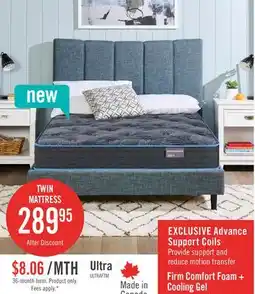 The Brick Springwall Advance Ultra Tight Top Firm Twin Mattress offer